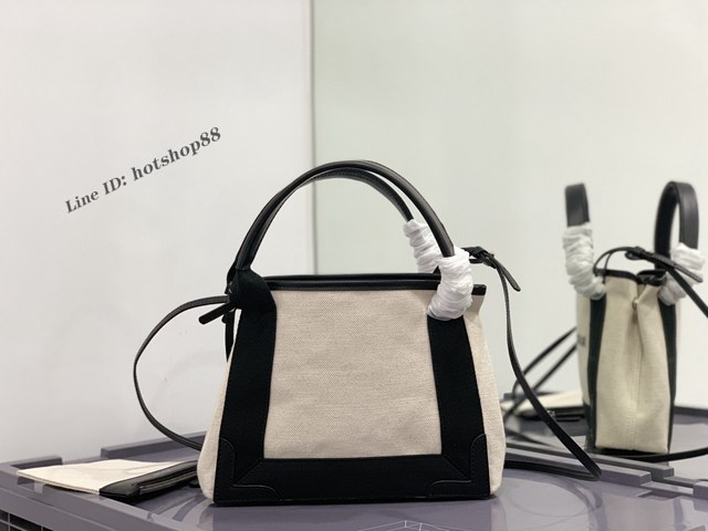 Balenciaga專櫃爆款mini帆布手提女包 巴黎世家NAVY CABAS子母購物袋托特包 型號390346 fyj1913